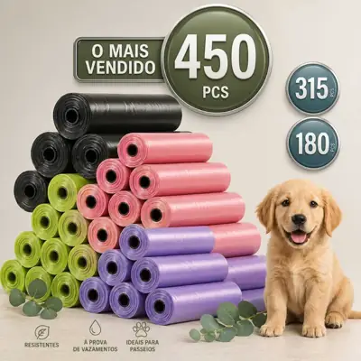 Foto do anúncio: KIT Cata Coco 450/315/180/45 UN Refil Sacos Pet Ultra Resistente