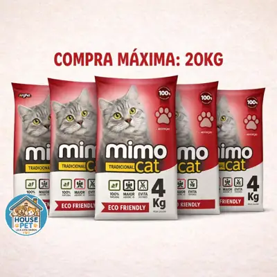 Foto do anúncio: MimoCat Tradicional 20kg - Areia Sanitária para Gatos com Alta Absorção