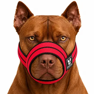 Foto do anúncio: Focinheira Confortável Cachorro Pitbull Ajustável Confortável