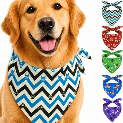 Foto do anúncio: Kit 5 Bandana Cachorro Lenço moda Pet Premium