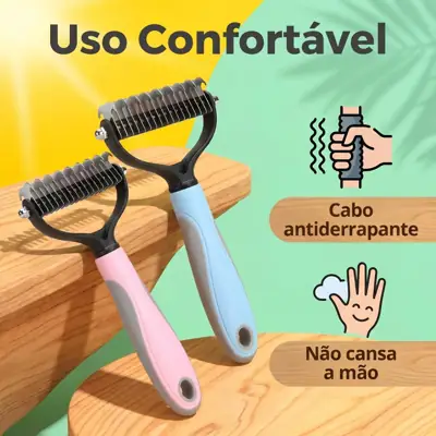 Foto do anúncio: Removedor de Pelos Mortos Rasqueadeira Pet Adequado para Cães e Gatos