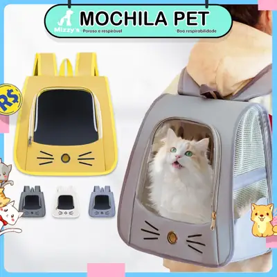 Foto do anúncio: Mochila de Transporte Pet para Gatos e Cachorros Pequenos Respirável