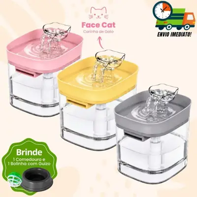 Foto do anúncio: Fonte Para Gatos e Cães Automática Bebedouro de Água Bivolt Com Filtro