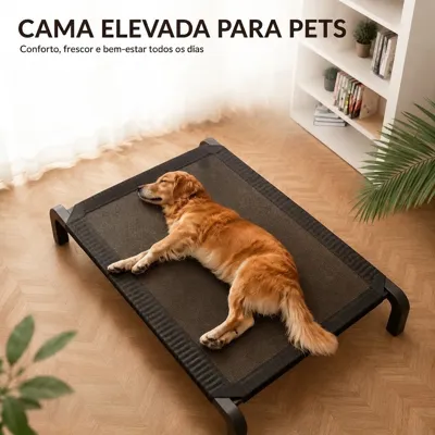 Foto do anúncio: Cama Cachorro Pet Grande Suspensa Ergonômica Disponível nos Tamanhos Pequeno