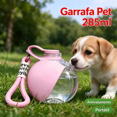 Foto do anúncio: Arrafa Água Cachorro Portátil 285ml Bebedouro Passeio Viagem