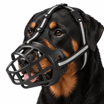 Foto do anúncio: Focinheira para Cachorro de Silicone Ajustável Confortável Respirável