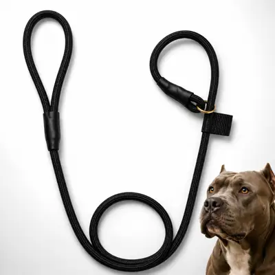 Foto do anúncio: Guia Unificada Adestramento Cachorro Coleira Nylon Reforçado Preta Cães