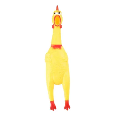 Foto do anúncio: Frango Galinha Pet Com Apito Sonoro Mordedor De Borracha 16 cm