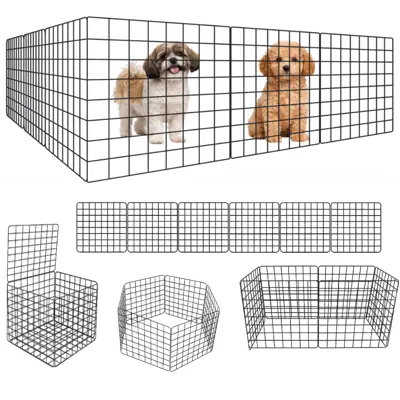 Foto do anúncio: Cercado Pet para Cachorro Ajustável 100% Aço Até 12 Módulos 40x40cm