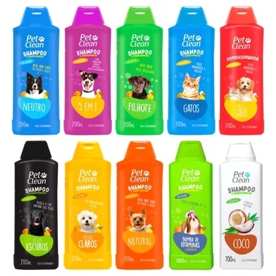 Foto do anúncio: Shampoo e Condicionador para Cachorro e Gato Pet Clean 700 ml - 1 Unidade ou Kit 2 Unidade